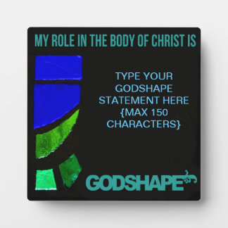 GodShapeステートメントデスクイーゼル – ステンドグラス フォトプラーク