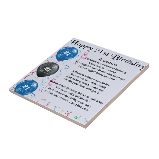 Godsonの詩-第21誕生日 タイル (側面)