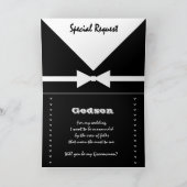 GODSON -特別な要求-私の花婿の付添人があって下さい 招待状 (内部)