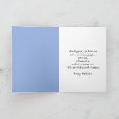 Godson 4th Birthday Snowman with Snowy Four カード (内部)