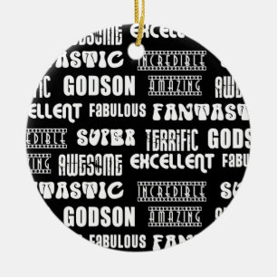 Godsonsの陽性の単語のためのクールでモダンなデザイン セラミックオーナメント