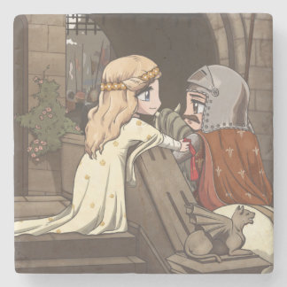 Godspeed私のチビ(小さくかわいく書いた感じ)の騎士! ストーンコースター