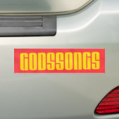 Godssongs バンパーステッカー (車上)
