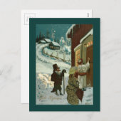 Godt Nytaarの明けましておめでとう シーズンポストカード (正面/裏面)