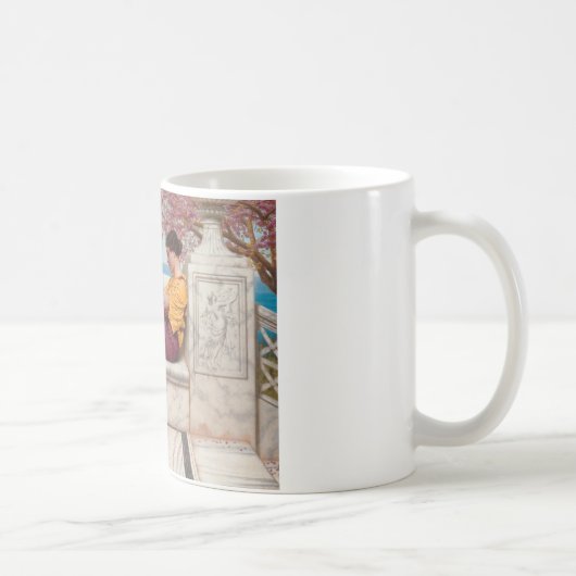 Godward - Bougでつるす花の下の… コーヒーマグカップ (右)