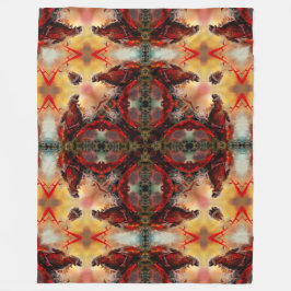 Godzillaのファンタジーの核曼荼羅 フリースブランケット