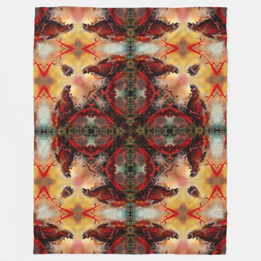 Godzillaのファンタジーの核曼荼羅 フリースブランケット (正面)