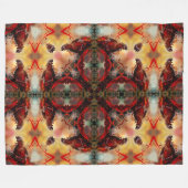 Godzillaのファンタジーの核曼荼羅 フリースブランケット (正面(横))