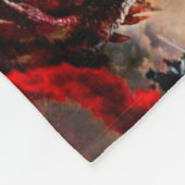 Godzillaのファンタジーの核曼荼羅 フリースブランケット (角)