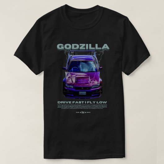 GODZILLA R34 | T-SHIRT BLACK Tシャツ (デザイン正面)