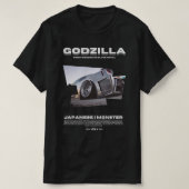 GODZILLA SILVER METAL | T-SHIRT BLACK Tシャツ (デザイン正面)