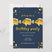 Goed Fishin' Boys Fishing Theme Brithday Party 招待状 (正面)