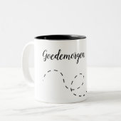 "Goedemorgen" Kaffeetasse ツートーンマグカップ (正面左)