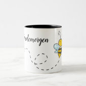 "Goedemorgen" Kaffeetasse ツートーンマグカップ (中央)