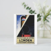 Goedkoope Biljetten – ヴィンテージ旅行広告 ポストカード (スタンド正面)