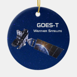GOES-T気象衛星 セラミックオーナメント