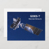 GOES-T気象衛星 ポストカード (正面/裏面)