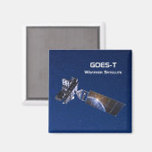 GOES-T気象衛星 マグネット (正面/裏面)
