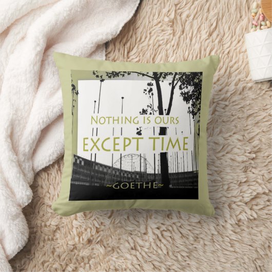 Goetheの引用文の枕 クッション (ブランケット)