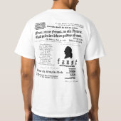 goethe -ゲーテの"ファウスト"によるファウスト tシャツ (裏面)