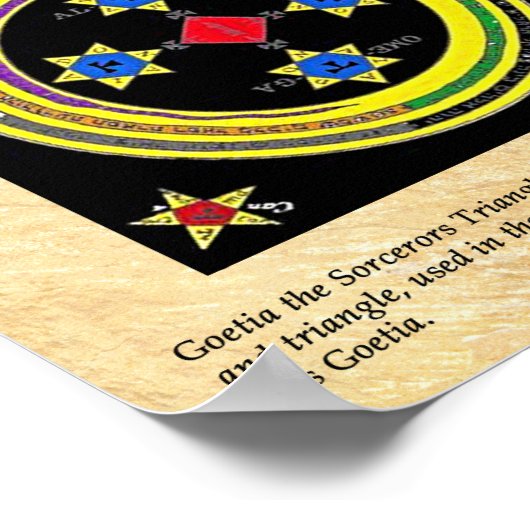 GOETIA the SORCERORS TRIANGLE ポスター (角)