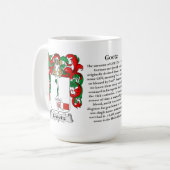 Goetz家族の紋章付き外衣 コーヒーマグカップ (正面左)