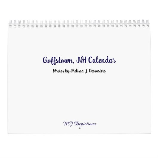 Goffstown NH Calendar カレンダー (裏面)
