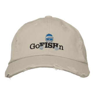 GoFISHnベースボールキャップ 刺繍入りキャップ