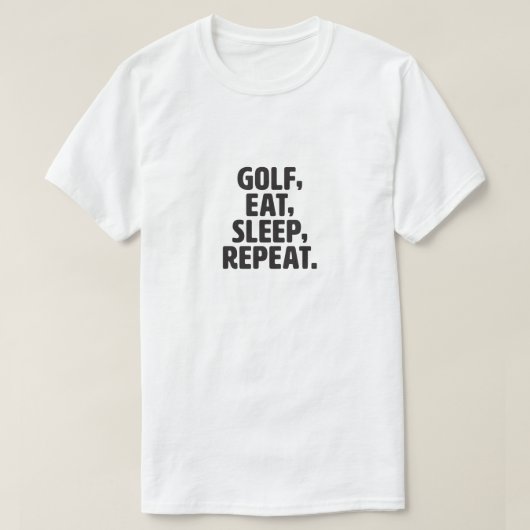Goft、食べSleep、Repeat Men's Basic T-Shirt Tシャツ (デザイン正面)
