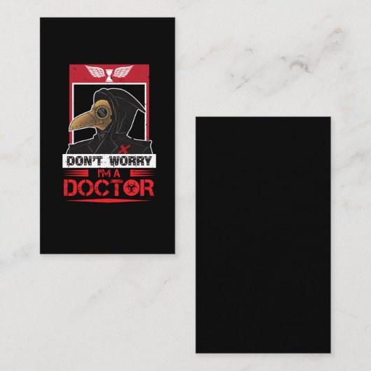 Goggles Steampunk Apocalypseヴィンテージのペストの博士 名刺 (正面/裏面)