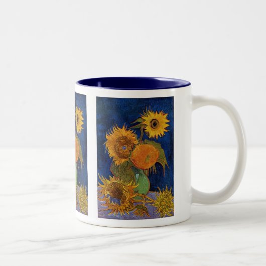 Gogh , 5 Sunflowers ツートーンマグカップ (右)