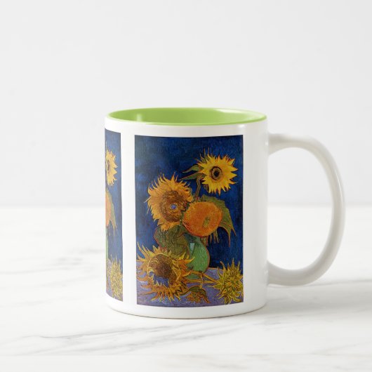 Gogh , 5 Sunflowers ツートーンマグカップ (右)