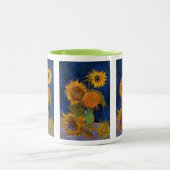 Gogh , 5 Sunflowers ツートーンマグカップ (中央)