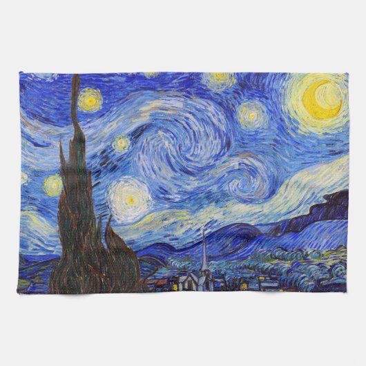 Gogh , “Starry Night” キッチンタオル (横)