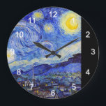 Gogh , “ Starry Night ” ラージ壁時計<br><div class="desc">私はGoghが好きな人のためにこの壁掛け時計を作りました。 (Designed by KOBAYASHI, Michinobu)</div>