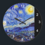 Gogh , “ Starry Night ” ラージ壁時計<br><div class="desc">私はGoghが好きな人のためにこの壁掛け時計を作りました。 (Designed by KOBAYASHI, Michinobu)</div>