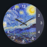 Gogh , “ Starry Night ” ラージ壁時計<br><div class="desc">私はGoghが好きな人のためにこの壁掛け時計を作りました。 (Designed by KOBAYASHI, Michinobu)</div>