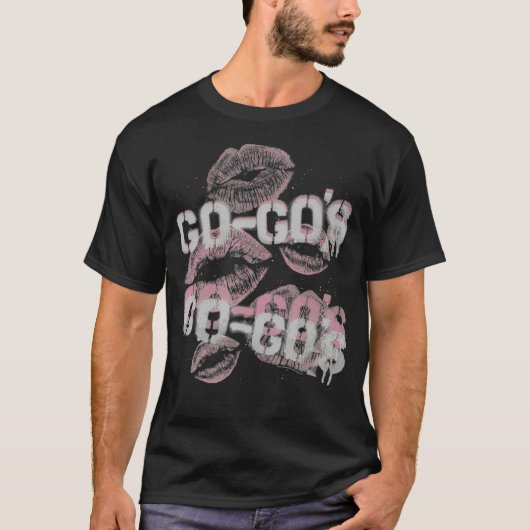 GoGoの口紅キス Tシャツ (正面)