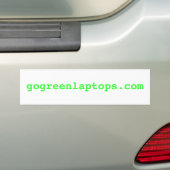 gogreenlaptops.com バンパーステッカー (車上)
