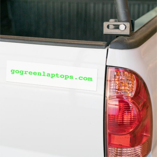 gogreenlaptops.com バンパーステッカー (トラック上)