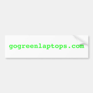 gogreenlaptops.com バンパーステッカー