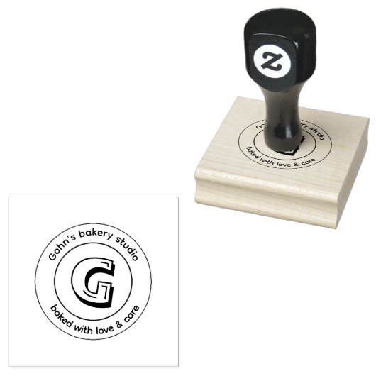 Gohn's Bakery Studio Custom Stamp ラバースタンプ (押印)