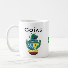 Goíasのブラジルの旗のマグ/Caneca de Goiass コーヒーマグカップ