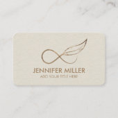 GoIden Infinity Symbol Feather - Line Art 名刺 (正面)