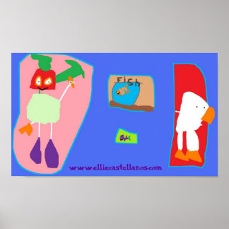 goin魚釣り, www.elliecastellanos.com ポスター