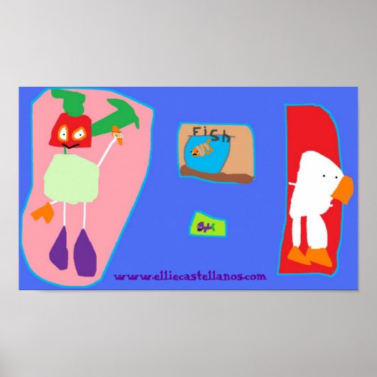 goin魚釣り, www.elliecastellanos.com ポスター (正面)