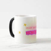 "Goin’ Back to Honolulu" レトロトロピカル 陶器マグ モーフィングマグカップ (正面左)