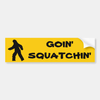 Goin Squatchinのバンパーステッカー バンパーステッカー