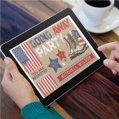 Going Away Party I Military Farewell Party US Flag 招待状