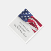 Going Away Party USA Flag Military Send Off スタンダードカクテルナプキン (角)